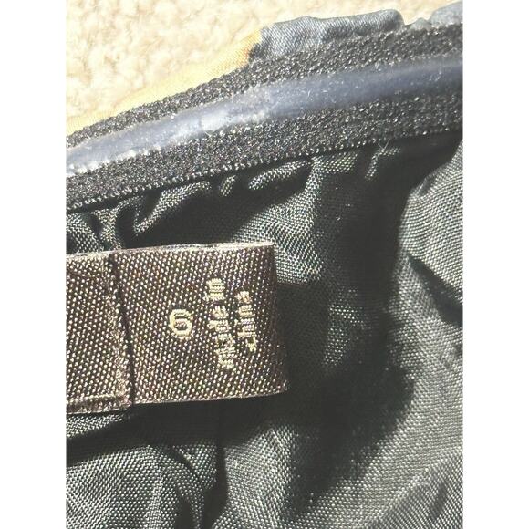 The Limited 90s Y2K Leopard Print Mini Dress 6 Zipper Strapless Sheath Mobwife - Picture 10 of 12